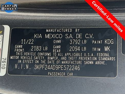 Certified 2023 Kia Forte LXS image 29
