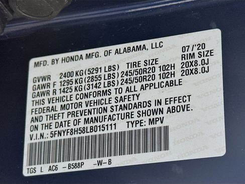 Used 2020 Honda Passport EX-L image 12