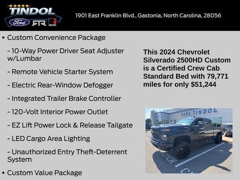 Used 2024 Chevrolet Silverado 2500 Custom w/ Custom Value Package AWD/4WD image 15