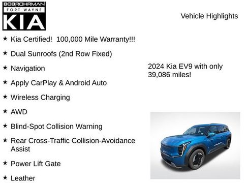 Certified 2024 Kia EV9 Wind AWD/4WD image 7