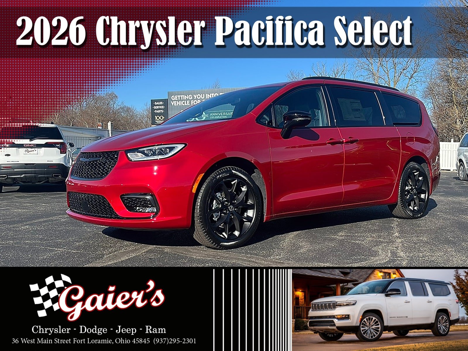New 2026 Chrysler Pacifica Select w/ S Appearance Package FWD image 1