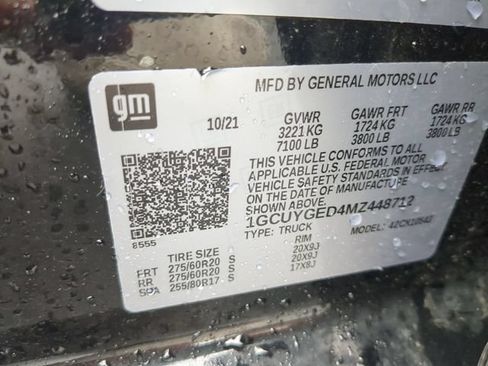 Used 2021 Chevrolet Silverado 1500 LTZ AWD/4WD image 33