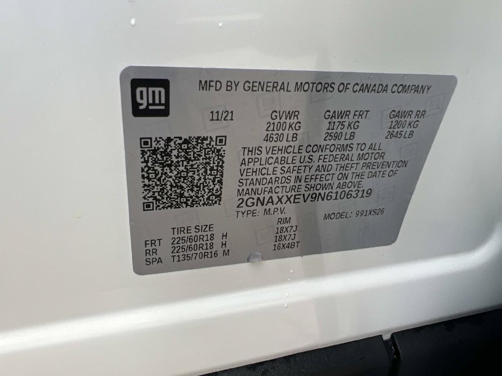 Used 2022 Chevrolet Equinox Premier AWD/4WD image 16