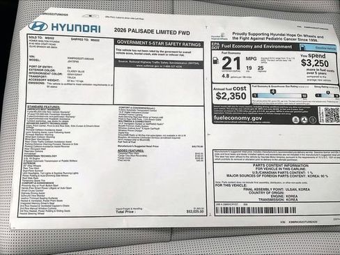 New 2026 Hyundai Palisade Limited FWD image 14