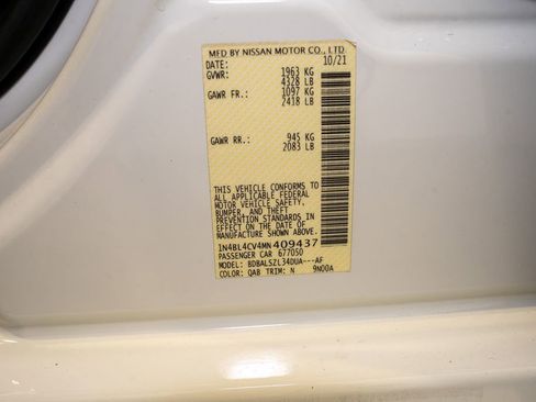 Certified 2021 Nissan Altima 2.5 SR image 19