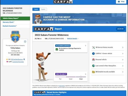 Used 2022 Subaru Forester Wilderness AWD/4WD image 11