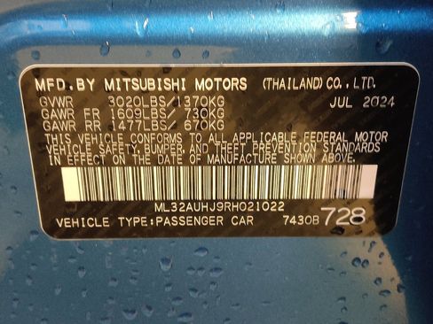 Used 2024 Mitsubishi Mirage ES FWD image 33