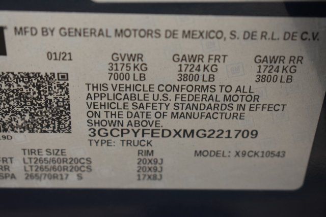Used 2021 Chevrolet Silverado 1500 LT Trail Boss w/ Convenience Package II AWD/4WD image 38