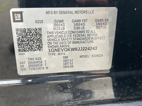 Used 2018 Chevrolet Traverse LT w/ LPO, Cargo Package AWD/4WD image 26