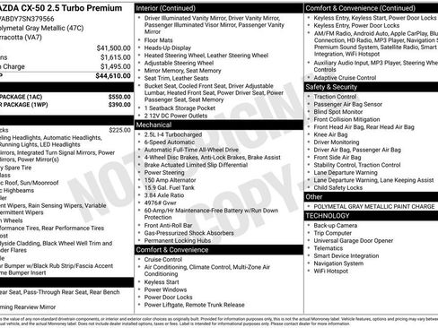 Used 2025 MAZDA CX-50 AWD 2.5 Turbo w/ Accent Package image 3