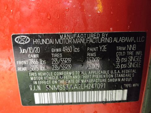 Used 2020 Hyundai Santa Fe Limited w/ Cargo Package image 33