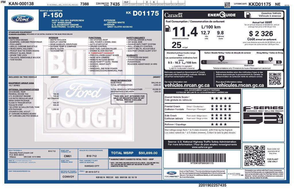 Used 2019 Ford F150 XLT w/ XTR Package AWD/4WD image 10