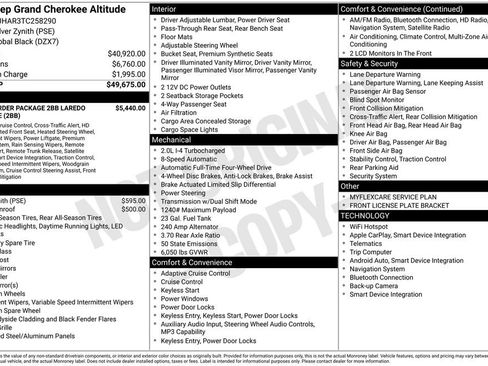 New 2026 Jeep Grand Cherokee Altitude AWD/4WD image 37