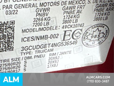 Used 2022 Chevrolet Silverado 1500 LTZ w/ LTZ Convenience Package II image 39