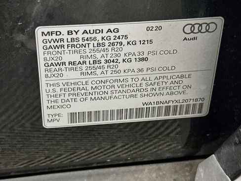 Used 2020 Audi Q5 2.0T Premium Plus w/ Premium Plus Package AWD/4WD image 12