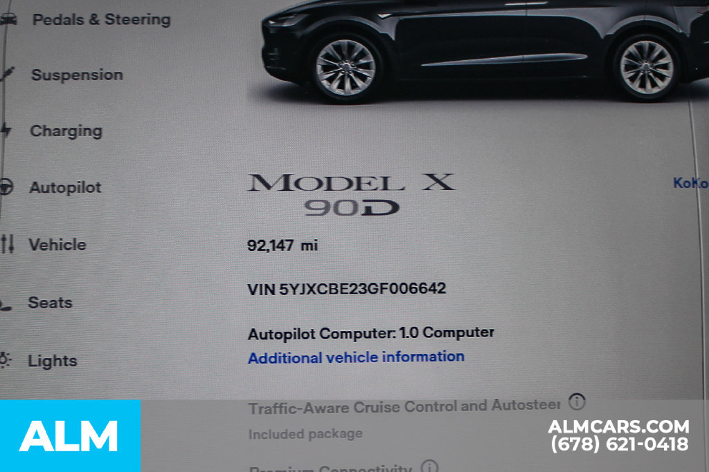 Used 2016 Tesla Model X 90D AWD/4WD image 37