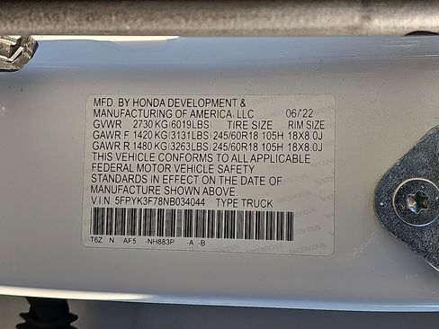 Used 2022 Honda Ridgeline RTL-E image 28