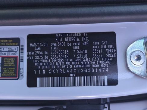 Certified 2025 Kia Sorento S w/ Panoramic Sunroof Package FWD image 36