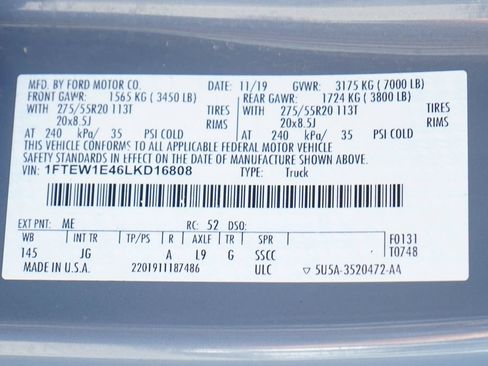 Used 2020 Ford F150 XL w/ Equipment Group 101A Mid AWD/4WD image 51