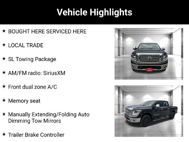 Used 2018 Nissan Titan SL w/ Chrome Package AWD/4WD image 2