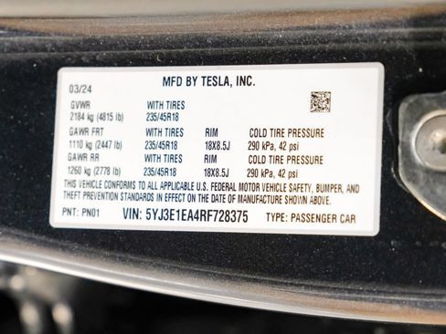 Used 2024 Tesla Model 3 Standard Range RWD image 54