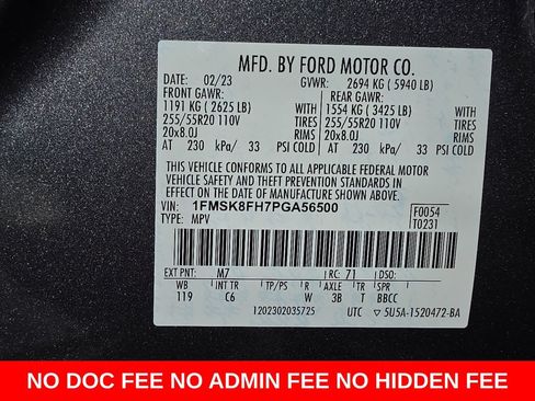 Used 2023 Ford Explorer Limited AWD/4WD image 31