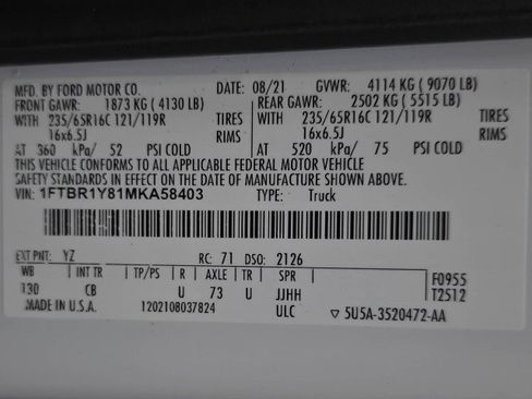 Used 2021 Ford Transit 250 Low Roof w/ Exterior Upgrade Package RWD image 36
