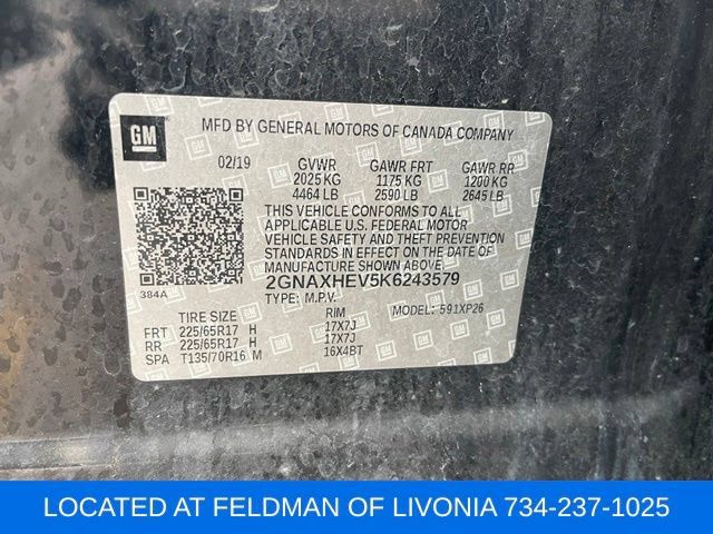 Certified 2019 Chevrolet Equinox LS w/ LS Convenience Package FWD image 10