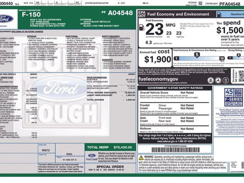 Used 2023 Ford F150 Lariat w/ Equipment Group 502A High AWD/4WD image 6
