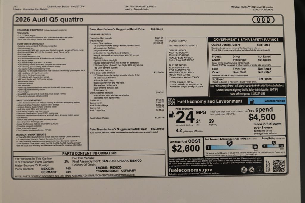 New 2026 Audi Q5 Premium Plus AWD/4WD image 33