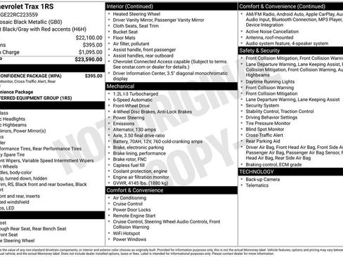 Used 2024 Chevrolet Trax RS w/ Driver Confidence Package image 35