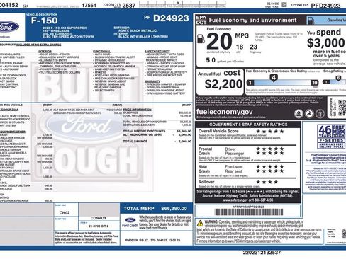 Used 2023 Ford F150 XLT w/ Equipment Group 302A High AWD/4WD image 5