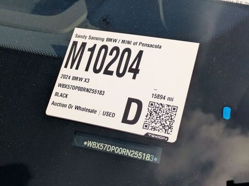 Used 2024 BMW X3 xDrive30i w/ Premium Package w/ZPA image 6