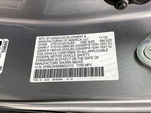 Certified 2024 Honda Odyssey EX-L image 33