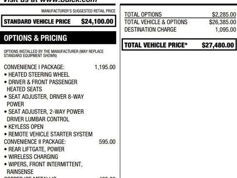 Certified 2024 Buick Envista Sport Touring w/ Convenience I Package FWD image 2