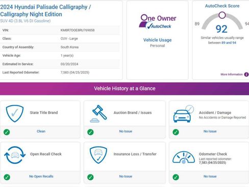 Used 2024 Hyundai Palisade Calligraphy image 3
