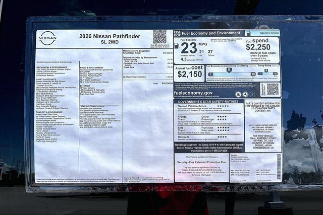 New 2026 Nissan Pathfinder SL FWD image 22