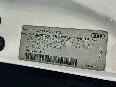 Used 2018 Audi TT 2.0T w/ Technology Package AWD/4WD image 12