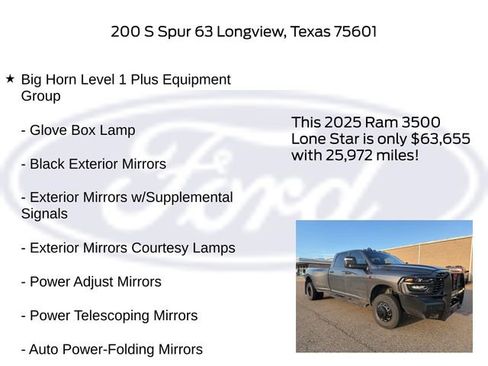 Used 2025 RAM 3500 Lone Star AWD/4WD image 15