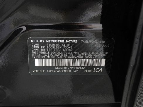 Used 2023 Mitsubishi Mirage G4 Black Edition FWD image 23