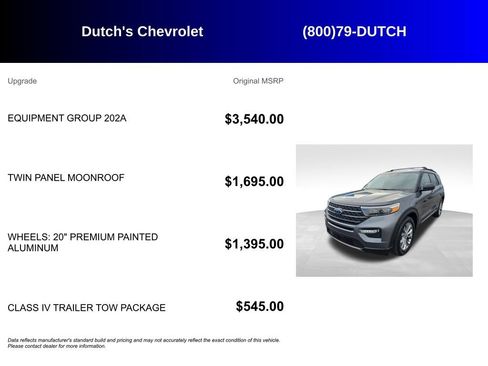 Used 2022 Ford Explorer XLT w/ Equipment Group 202A AWD/4WD image 5