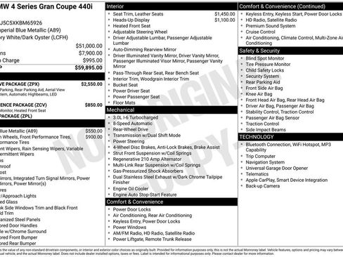 Used 2019 BMW 440i Gran Coupe w/ Executive Package image 2