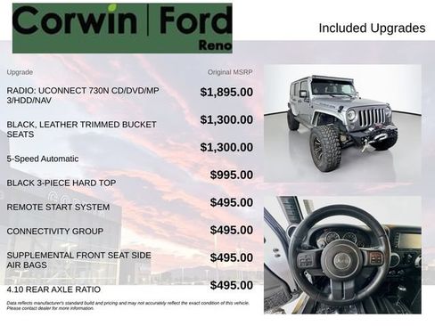 Used 2014 Jeep Wrangler Unlimited Rubicon w/ Connectivity Group AWD/4WD image 3