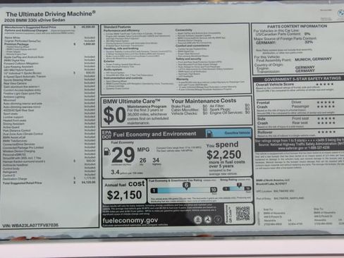 New 2026 BMW 330i xDrive Sedan w/ Premium Package image 2