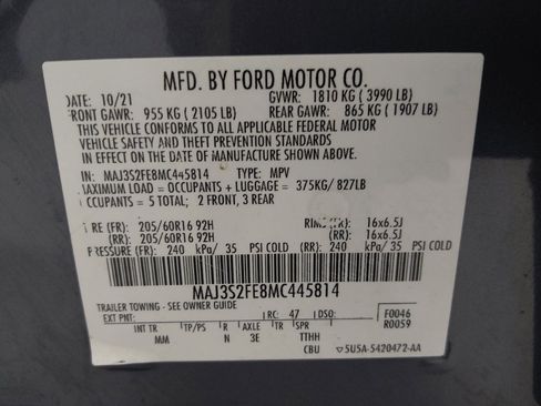 Used 2021 Ford EcoSport S FWD image 33