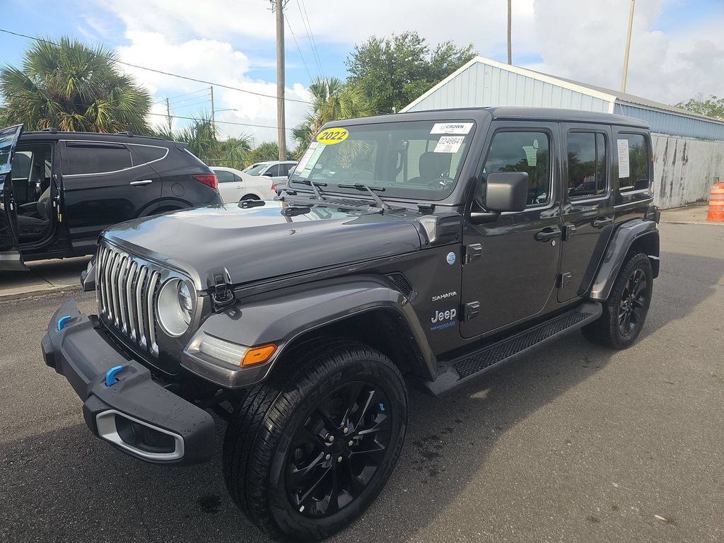 Certified 2022 Jeep Wrangler Unlimited Sahara w/ Cold Weather Group AWD/4WD image 1