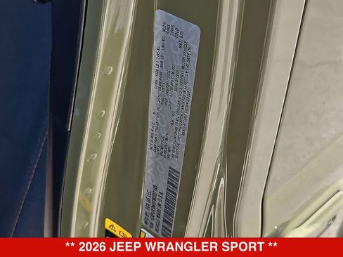 New 2026 Jeep Wrangler Unlimited Sport AWD/4WD image 35