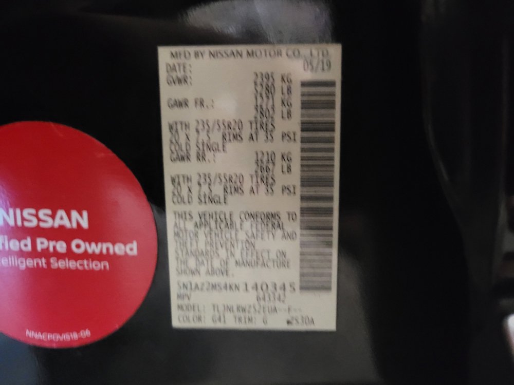 Used 2019 Nissan Murano SL w/ SL Technology Package AWD/4WD image 33