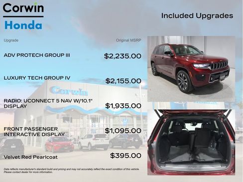 Used 2022 Jeep Grand Cherokee Overland w/ Adv Protech Group III AWD/4WD image 4