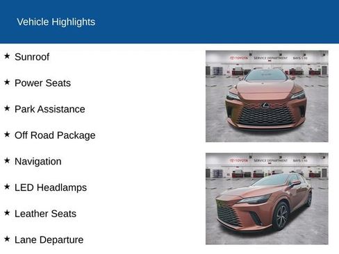 Used 2023 Lexus RX 350 Premium Plus w/ Accessory Package AWD/4WD image 2